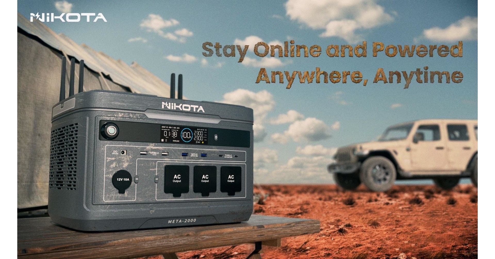 Portable Power with 4G/5G Connectivity is Now Possible with NIKOTA META