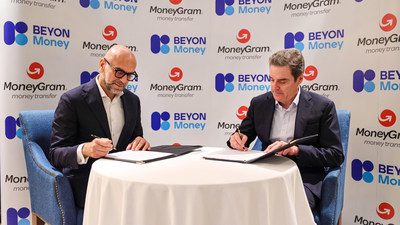 Roberto Mancone, Beyon Money CEO, and Grant Lines, MoneyGram Chief Revenue Officer