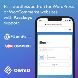 WooCommerce and Wordpress Go Passwordless with OwnID Free Plugin