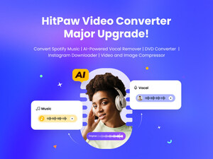 With the AI-powered HitPaw Video Converter V2.6, enjoy Sparkle Creation of Video and Audio