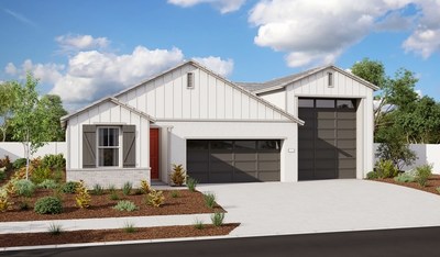 Boasting an UltraGarage®—an attached, extra-tall garage designed to house a range of vehicles and accommodate expanded storage needs—The Bronze is one of five Richmond American floor plans available at Seasons at Mason Trails in Roseville, California.