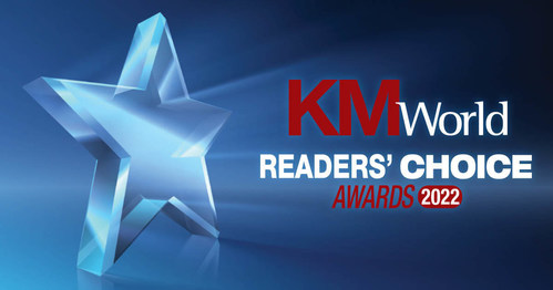 Northern Light® received the 2022 KMWorld Readers’ Choice Award for Best Content Management Solution/Services and featured prominently at the KMWorld 2022 conference in Washington, D.C.