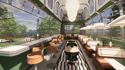 Dan Mazzarini’s traveling double decker bus -- designed as part of Formica Corporation's Diner of the Future campaign -- makes enjoying locally harvested food and open-air dining accessible.