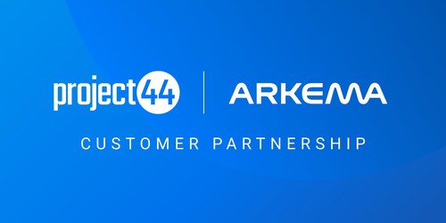 Customer partnership graphic - project44 & Arkema