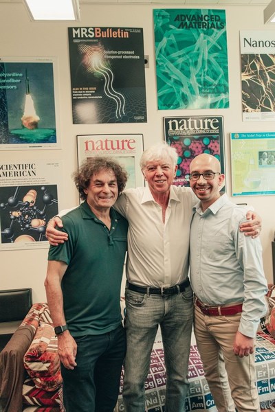 Nanotech Energy's Founders (from left to right): Dr. Richard Kaner (Chair of Scientific Advisory Board), Dr. Jack Kavanaugh (CEO), and Dr. Maher El Lady (CTO). Nanotech Energy's Founders (from left to right): Dr. Richard Kaner (Chair of Scientific Advisory Board), Dr. Jack Kavanaugh (CEO), and Dr. Maher El Lady (CTO).