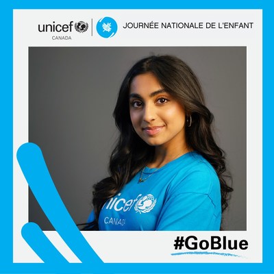 Saara Chaudry, Journe nationale de l'enfant (Groupe CNW/UNICEF Canada)