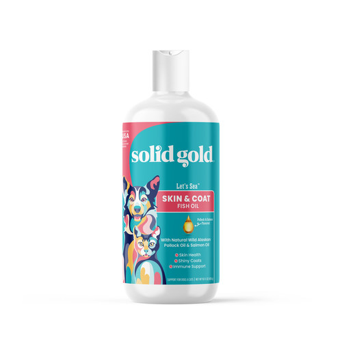 Solid Gold's Let's Sea Fish Oil is formulated for dogs and cats of all ages, breeds, and sizes