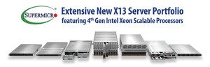 Supermicro apresenta um amplo portfólio de Sistemas com Desempenho Otimizado e Eficiência Energética (resfriamento a ar e líquido) que incorporam processadores Intel® Xeon® Scalable de 4ª geração