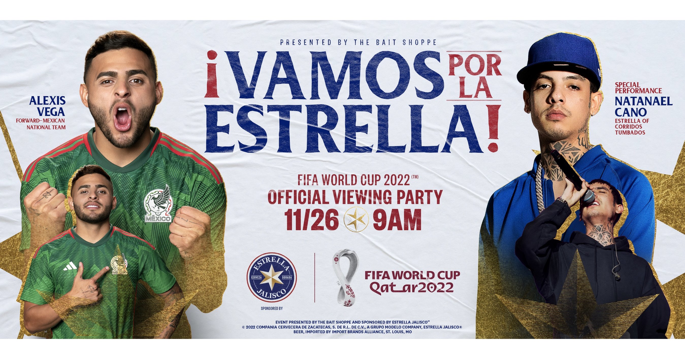 Estrella Jalisco se junta aos torcedores da Copa do Mundo em todo o país para comemorar a busca do México por uma “Estrella”.