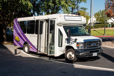 QuikPark's commercial shuttle electrified by Karma Automotive.