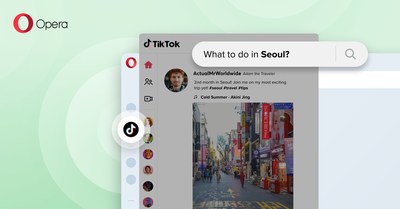 Opera becomes the first browser with built-in TikTok access