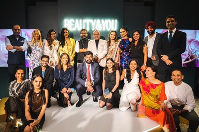 Shana Randhava, Anchit Nayar with winners Divya Malpani, Rahul Shah, and Sonya Khubchandani De Castelbajac