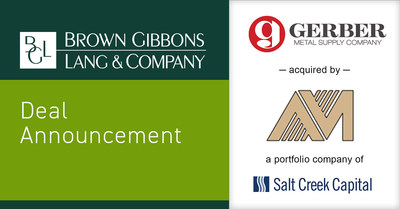 Brown Gibbons Lang & Company (BGL) is pleased to announce the sale of Gerber Metal Supply Company (Gerber), a regional niche distributor of metal products, to All Metals Industries Inc. (AMI), a portfolio company of Salt Creek Capital. BGL’s Metals & Metals Processing investment banking team served as the exclusive financial advisor to Gerber in the transaction.