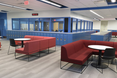 Neal Math and Science Academy offers flexible spaces for students to collaborate.