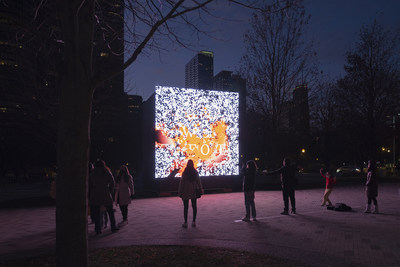 The large-scale, interactive, outdoor art installation Our Common Home at this year's The Great Northern festival uses AI, computer vision and machine learning to metaphorically demonstrate how even small actions can have an outsized effect on climate.