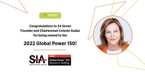 24 Seven Founder and Chairwoman Celeste Gudas Receives Global Power 150: Women in Staffing Honor