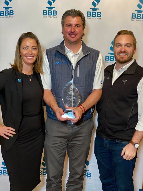 Valor team accepts BBB Torch Award for Ethics