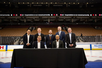 MLSE and LG Signing Ceremony at Scotiabank Arena