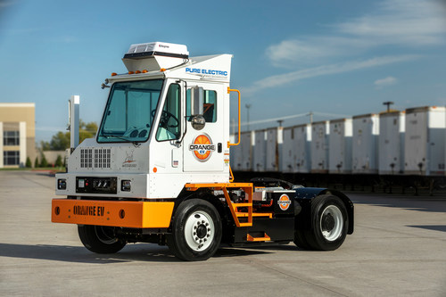 Orange EV e-TRIEVER Truck