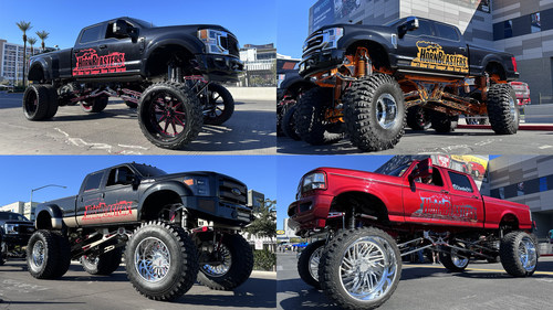 SEMA trucks featuring earth shattering HornBlasters train horn kits.