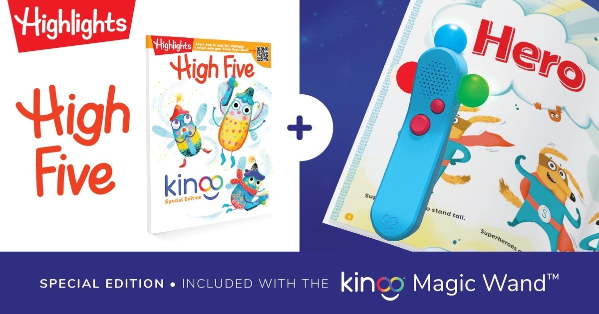 Kinoo partners with Highlights for Children to Offer a Special Edition of Highlights High Five Magazine with Every Purchase of the Kinoo Magic Wand, Now Available through Amazon! - Vimarsana News