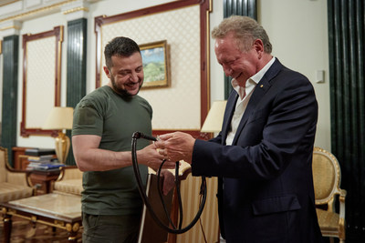 Ukrainian President Volodymyr Zelenskyy and Dr. Andrew Forrest announce investment in Ukraine Green Growth Initiative