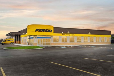 New Penske Truck Leasing Facility Exterior - Akron Ohio