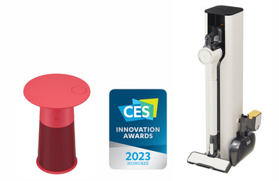LG home appliances named CES 2023 Innovation Award winners include the LG PuriCare Aero Furniture, a new concept in air purification. Also honored is the premium LG CordZero All-in-One Tower with Steam Mop.