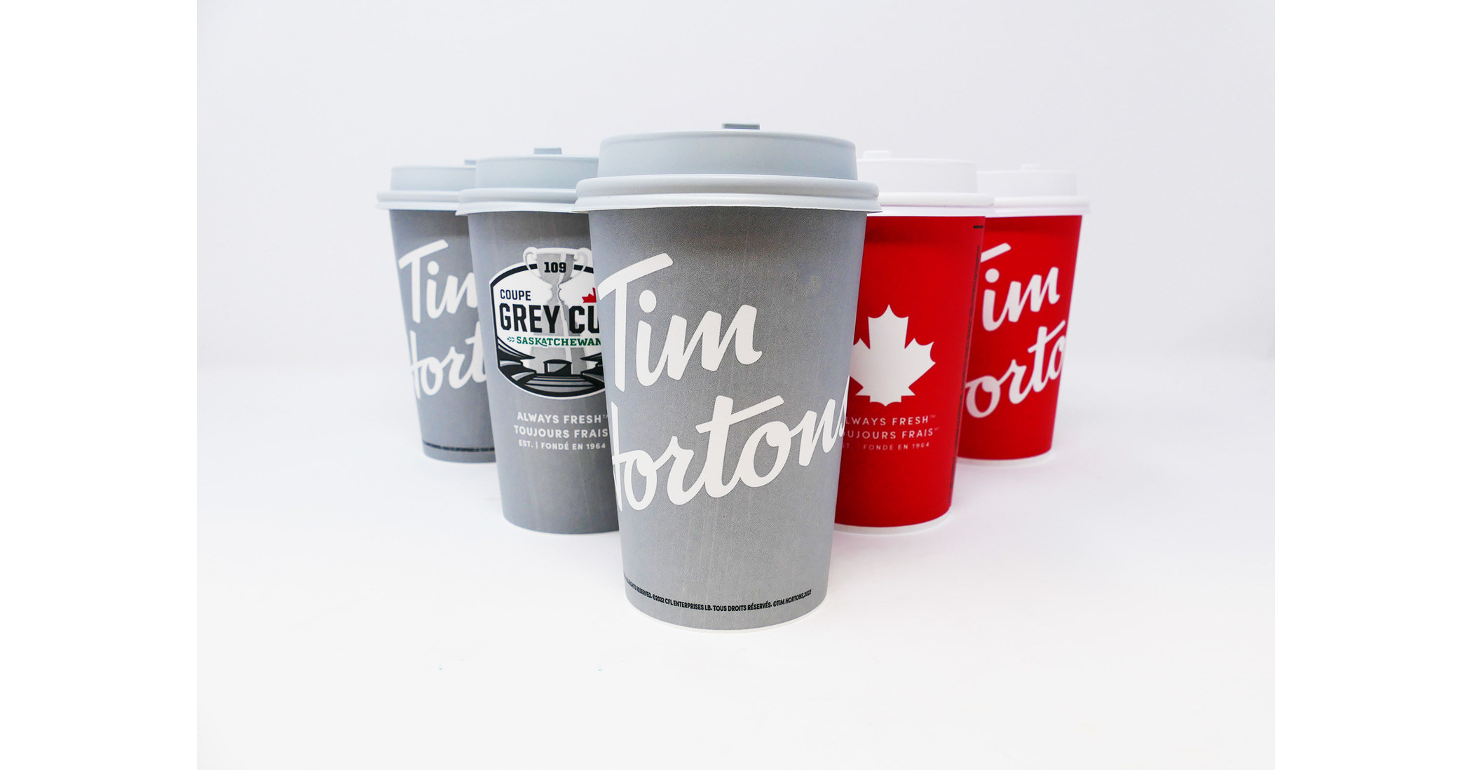 Tim Hortons cups and lids going grey across Saskatchewan to celebrate