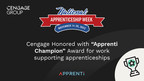 Cengage Group Celebrates National Apprenticeship Week; Receives "Apprenti Champion" Award and Participates in White House Cybersecurity Apprenticeship and Education Initiatives