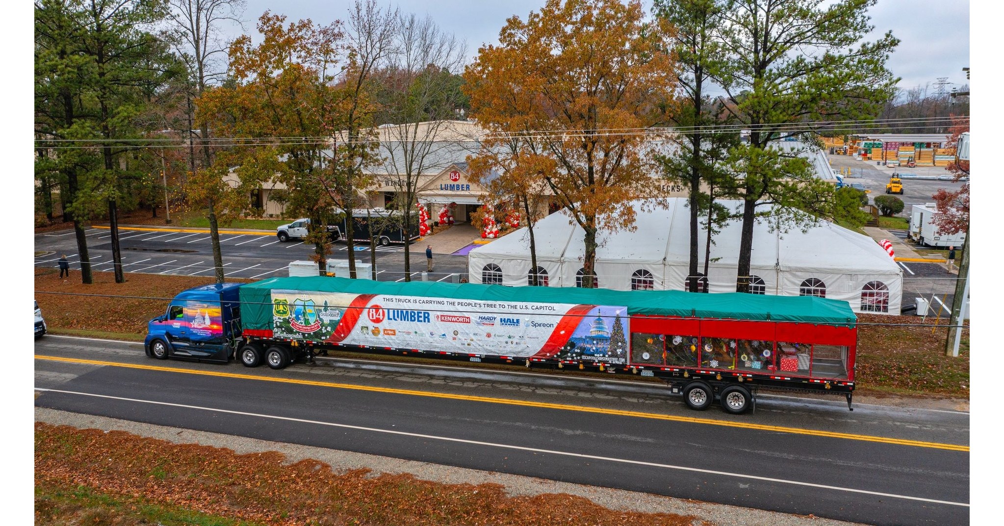 84 Lumber 2022 U.S. Capitol Christmas Tree to Richmond, Va. on