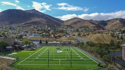 The Comstock historic district has never looked so good with brand new Matrix Helix® and Major Play® synthetic turf installed by Hellas Construction. Mount Davidson is where the richest strike in the world was established in 1859 as the gold and silver mining rush changed Virginia City forever.