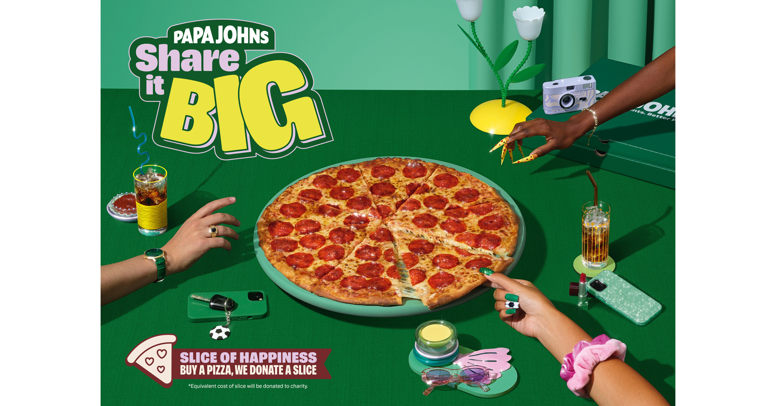Support Global with Papa John's Pizza