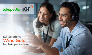 IGT Solutions gewinnt Gold für Tokopedia Care