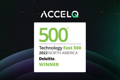 ACCELQ winner of Deloitte Fast 500 2022 North America