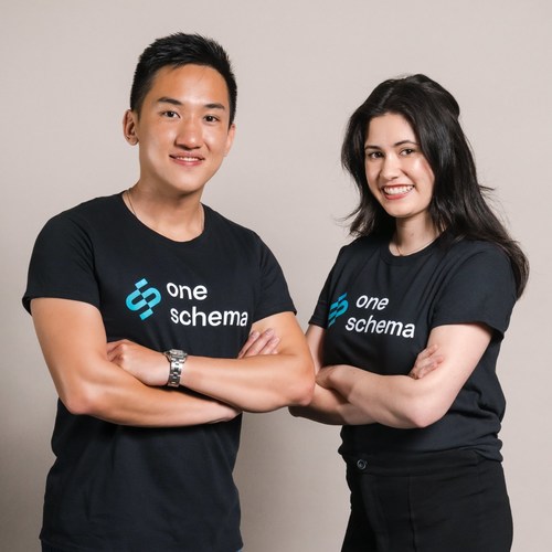 Christina Gilbert (right) and Andrew Luo (left), founders of OneSchema