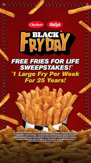 'Tis the Season: Win the #1 Most Craveable Fries in America* FOR LIFE with Checkers® &amp; Rally's®