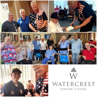 Veterans were honored at a patriotic celebration last week at Watercrest Spanish Springs Assisted Living and Memory Care in The Villages of Central Florida.