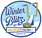 Winter Blitz at Hall of Fame Village Features Tube Sledding Through the Goal Post of Tom Benson Hall of Fame Stadium