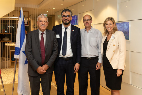 In the photo from left to right: H.E Abderrahim Bayoudh, Head of Morocco’s Liaison Office in Tel Aviv; Yassine Laghzioui, Director of Entrepreneurship and Venturing at UM6P; Avi Hasson, CEO of Start-Up Nation Central; and Aviva Steinberger, Director of Innovation Diplomacy at Start-Up Nation Central. (Photo credit Achikam Ben Yosef) (PRNewsfoto/Start-Up Nation Central (SNC))