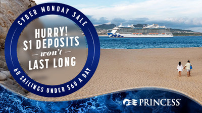 Princess Cruises Cyber Monday Deal: $1 Deposits, One Day Only!