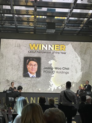 POSCO Group CEO Jeong-woo Choi Won‘CEO of the Year’by S&P Global (PRNewsfoto/POSCO Holdings)