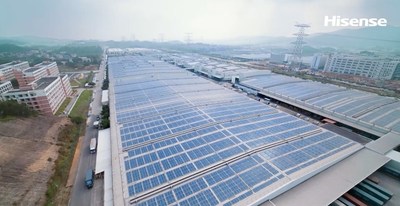 Production d’énergie photovoltaïque de Hisense (PRNewsfoto/Hisense)