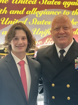 Cole Ingram was honored at the 2022 Bob Feller Act of Valor Award Ceremony