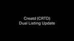 Creatd Provides Update on Dual Listing Plans and Shareholder...