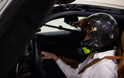 Pininfarina Battista at the Dubai Autodrome 6 (PRNewsfoto/Automobili Pininfarina)