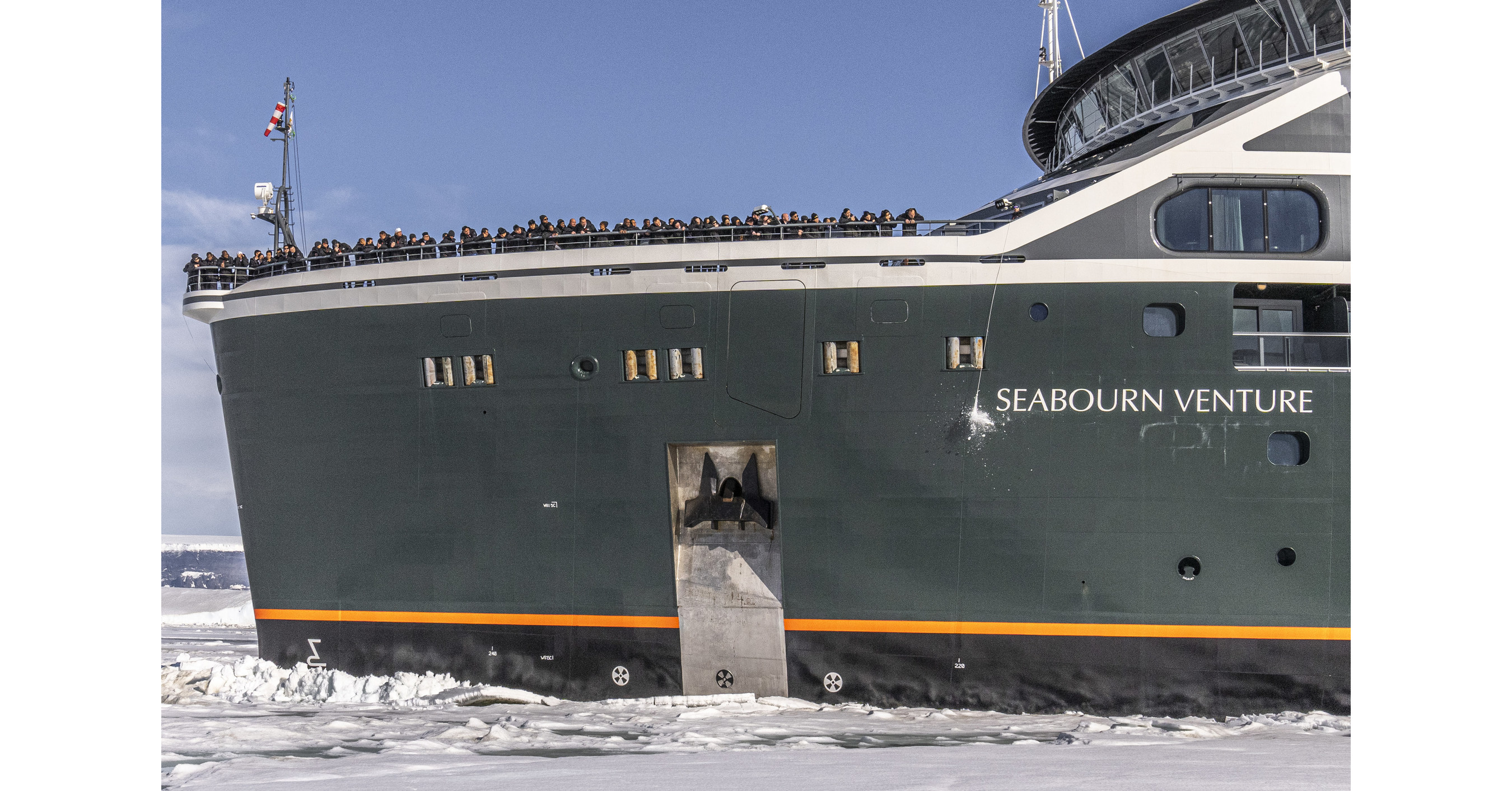 SEABOURN FEIRER SEABOURN VENTURES innvielsesreise til Antarktis og dåp av SITT FØRSTE SPESIALBYGDE EKSPEDISJONSSKIP