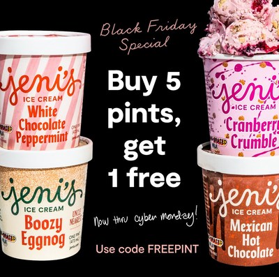 Jeni's Splendid Ice Creams Black Friday Special