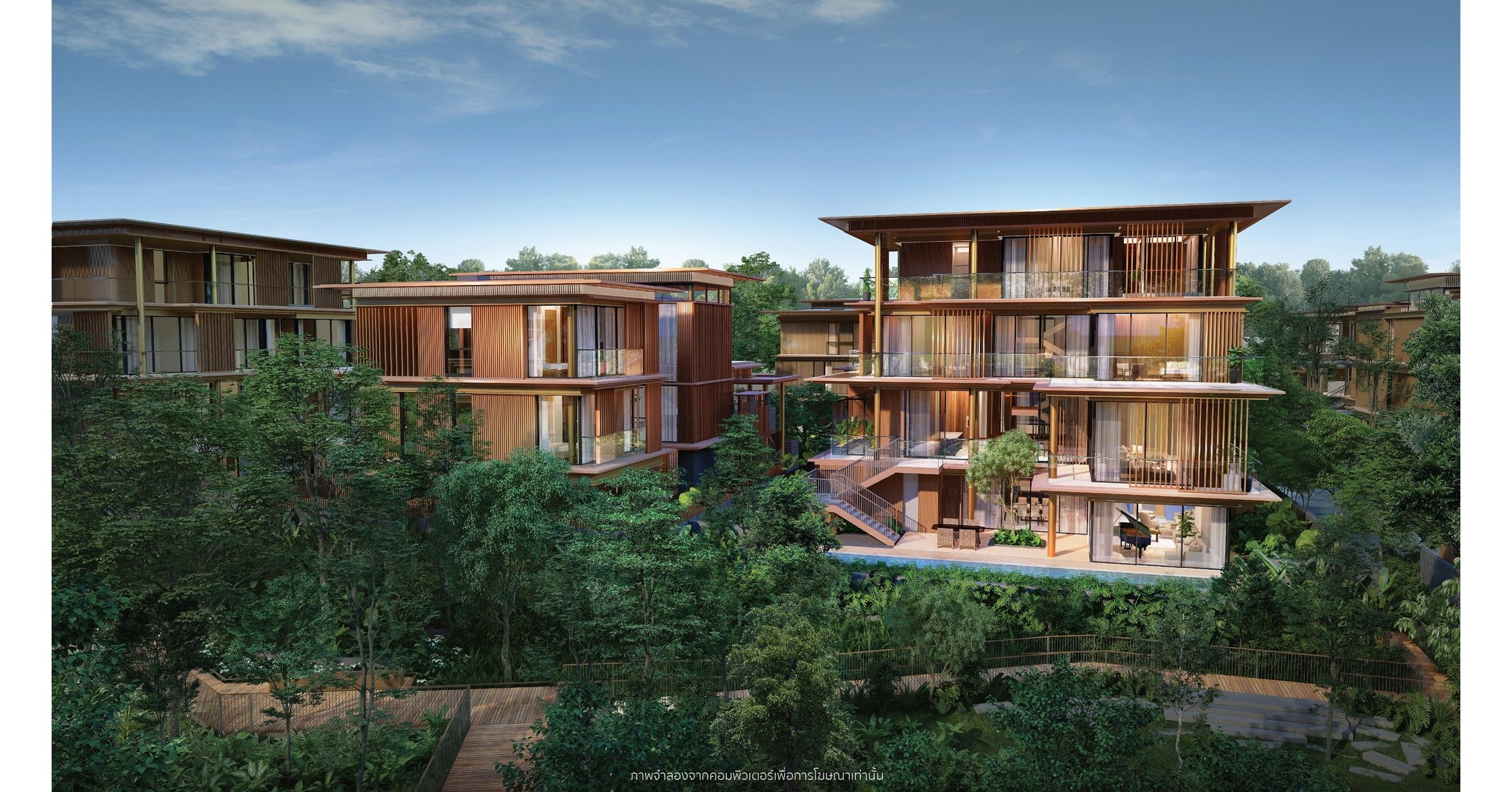 Thailand's 'Mulberry Grove Villas' introduces 'cluster homes' for