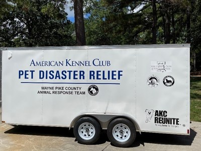 100th AKC REUNITE PET DISASTER RELIEF TRAILER DONATED TO HONESDALE, PA
